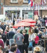  ??  ?? THRIVING: The Malton Food Lovers Festival brings hundreds of visitors to the market town which has put itself firmly on the map.