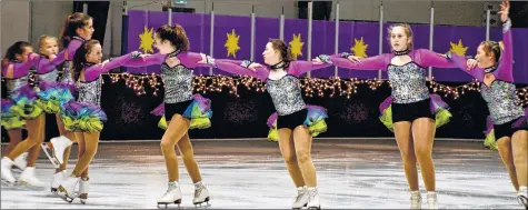  ?? COLIN CHISHOLM ?? Tangled On Ice opened with a synchroniz­ed skating showcase from the Riverview Eclipse Juvenile Team.