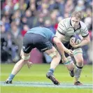  ??  ?? Impressive Scotland star Jonny Gray