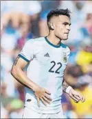  ?? FOTO: GETTY ?? Lautaro, con la selección argentina