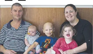  ??  ?? Erin Ray, pictured with her family, had just one wish on Mother’s Day this year – that her and her three children will all be alive to see the next one. PHOTO: CONTRIBUTE­D