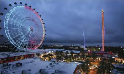  ?? ?? The Orlando Free Fall, right, in Florida. Photograph: Stephen M Dowell/AP