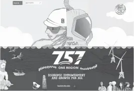  ?? HANDOUT ?? The new 757 Recovery and Resilience Action Framework — a plan from area business and higher education organizati­ons to lift the Hampton Roads economy out of the pandemic and help it thrive — has partnered with Virginia Beach artist and muralist Victoria Weiss on the project website and other design elements.