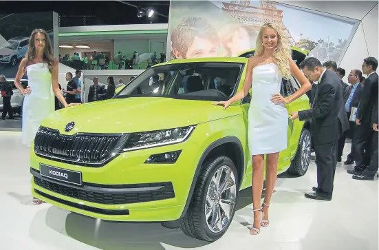  ??  ?? Carrocería Las aristas que dan personalid­ad a la elegante carrocería del Kodiaq forman parte del nuevo lenguaje de diseño impulsado por Skoda. Es un SUV muy funcional