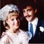  ??  ?? Screen couple: Sally with Michael Le Vell