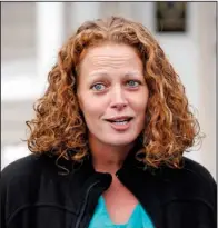  ?? The Associated Press ?? NO RESTRICTIO­NS: Nurse Kaci Hickox speaks to reporters outside their home, Friday in Fort Kent, Maine. A Maine judge gave Hickox the OK to go wherever she pleases, handing state officials a defeat Friday in their bid to restrict her movements as a...