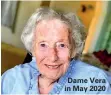  ??  ?? Dame Vera in May 2020