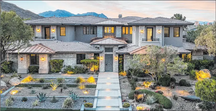  ?? ?? The most expensive home sold in July was on Promontory Ridge Drive in The Ridges in Summerlin for $8 million.