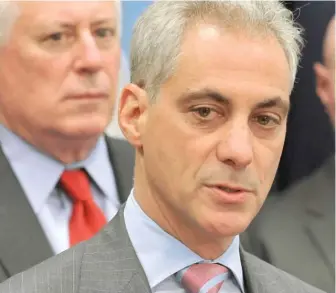  ?? SUN- TIMES FILES ?? Former Gov. Pat Quinn ( left) is aiding an effort to limit Mayor Rahm Emanuel to two terms.