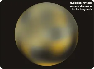  ??  ?? Hubble has revealed seasonal changes on
this far-flung world