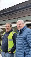  ?? ?? Club Captain Charlie Henry and Club President Stewart Ward are ready for the event after months of preparatio­n.