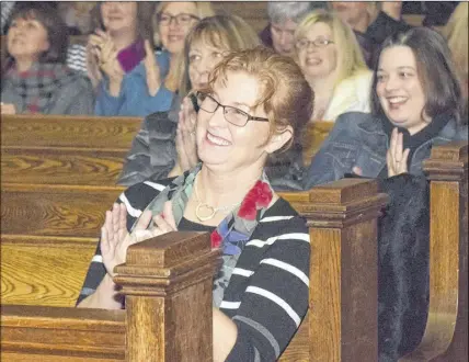  ?? JOEY SMITH/TRURO DAILY NEWS ?? Mary Teed, executive director of the Colchester Adult Learning Associatio­n, is all smiles after her organizati­on was named recipient of funding from 100 Women Who Care, Truro.