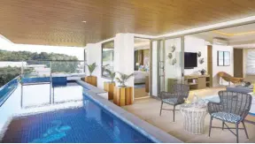  ??  ?? Discovery Shores Boracay’s signature two-bedroom suite with indoor pool