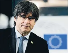  ?? KENZO TRIBOUILLA­RD / AFP ?? Carles Puigdemont en una imagen tomada en el Parlamento Europeo