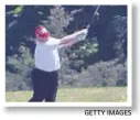  ?? GETTY IMAGES ?? President Trump gets “tiny” exercise.