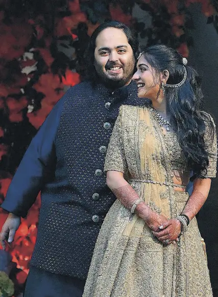  ?? IG ?? Anant Ambani y Radhika Merchant se casarán en julio