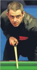  ??  ?? Ronnie O’Sullivan