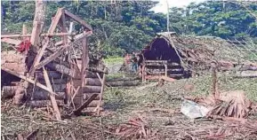  ?? EPA PIC ?? The damaged military checkpoint following an attack in Basilan island, southern Philippine­s, yesterday.