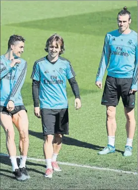  ?? FOTO: SIRVENT ?? Cristiano, Modric y Bale jugarán ante el Athletic tras no hacerlo ante el Málaga