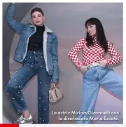  ??  ?? La actriz Miriam Giovanelli con la diseñadora María Escoté.