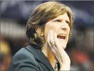  ?? Jessica Hill / Associated Press ?? Hall of Famer Anne Donovan, who coached the Connecticu­t Sun from 2013-15, died of heart failure at age 56 on Wednesday.