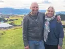  ??  ?? Living the dream . . . Patrick and Amber Tyrrell operate Valley Views Glamping near Otiake.