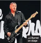  ??  ?? JJ Burnel on stage