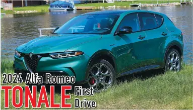  ?? ?? The Alfa Romeo Tonale is the brand’s first compact crossover.