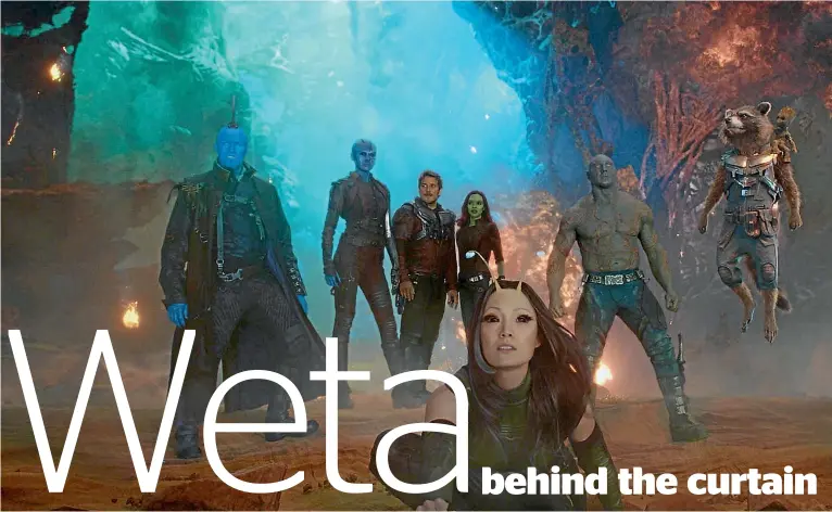  ?? Guardians Of The Galaxy, Vol. 2. ?? One of the more recent movies Weta Digital’s work can be seen on is the blockbuste­r hit