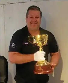  ?? Photo: Contribute­d ?? MILESTONE: One of the many highlights of Triple M 864AM’s Lee Faulkner’s 20 years on air was being able to hold the Melbourne Cup.