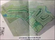  ??  ?? A master site plan for the full age-restricted housing project in Upper Pottsgrove would see the constructi­on of 279 units.