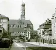  ??  ?? Foto um 1910: Blick aus der Hochfeld‰ straße im Bismarckvi­ertel.