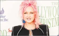  ?? Willy Sanjuan / Associated Press ?? Cyndi Lauper arrives at the 85th annual Hollywood Christmas Parade in Los Angeles on Nov. 27, 2016.