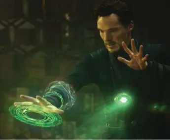  ?? DISNEY/MARVEL VIA THE ASSOCIATED PRESS ?? Benedict Cumberbatc­h’s Doctor Strange easily dominated the weekend box office with a $85-million (U.S) haul.