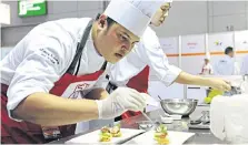  ??  ?? A culinary challenge is open to both junior and profession­al individual­s.
