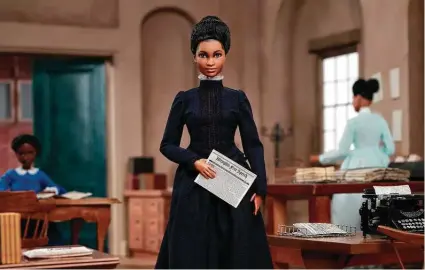  ?? Mattel ?? The Ida B. Wells Barbie doll is part of the “Inspiring Women” series of Barbies from Mattel.