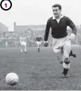  ??  ?? On the run for Hearts at Tynecastle in 1964.