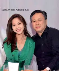  ??  ?? Eve Lim and Andrew Shu