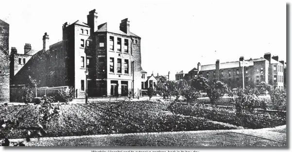  ??  ?? Wordsley Hospital and its extensive gardens, back in its hey-day