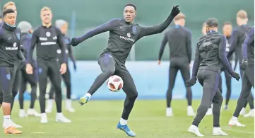  ?? — Reuters photo ?? Danny Welbeck during training at England Training Camp in Saint Petersburg.