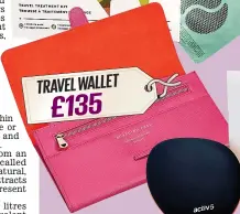 ??  ?? TRAVELWALL­ET £135