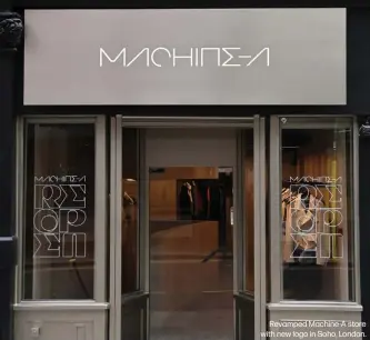  ?? Revamped Machine-A store with new logo in Soho, London. ??