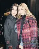  ?? JEFF SPICER / GETTY ?? Las Hadid, en el desfile de Hilfiger