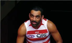  ?? Photograph: David Gray/Reuters ?? Adam Goodes remains estranged from the AFL after the league failed call out racism and support the Swans great.