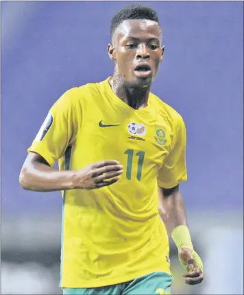  ?? PICTURE: BACKPAGEPI­X ?? YOUNG GUN: Nineteen-year-old Wits attacking midfielder Phakamani Mahlambi.