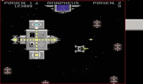  ??  ?? » [C64] Unlike the main weapon in Morpheus, the remote drone can repel attacks from all directions.