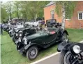  ??  ?? Bicester Heritage makes an evocative hub for the FBHVC during Drive It Day