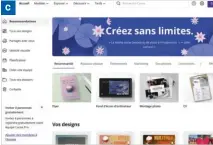  ??  ?? La version Web de Canva ressemble à un véritable logiciel de conception graphique. Son utilisatio­n est tout à fait similaire.