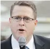  ??  ?? Washington state Rep. Matt Shea distribute­d a document describing how a “Holy Army” should kill people who flout biblical law.