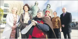  ?? (Pic: Darragh Kane) ?? Josephine O’Driscoll, Failte Ireland; Mayor of County Cork, Cllr. Gillian Coughlan; Wayne Ruxton, St Mary’s Collegiate Church Medieval Festival; Pat Shackleton and Rose Carroll, Cork County Council Tourism and Chief Executive of Cork County Council, Tim Lucey at the launch of the 2022 Local Festival Fund.